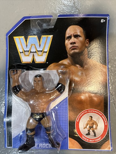 WWE Mattel Retro Series 2 The Rock Wrestling Figur...