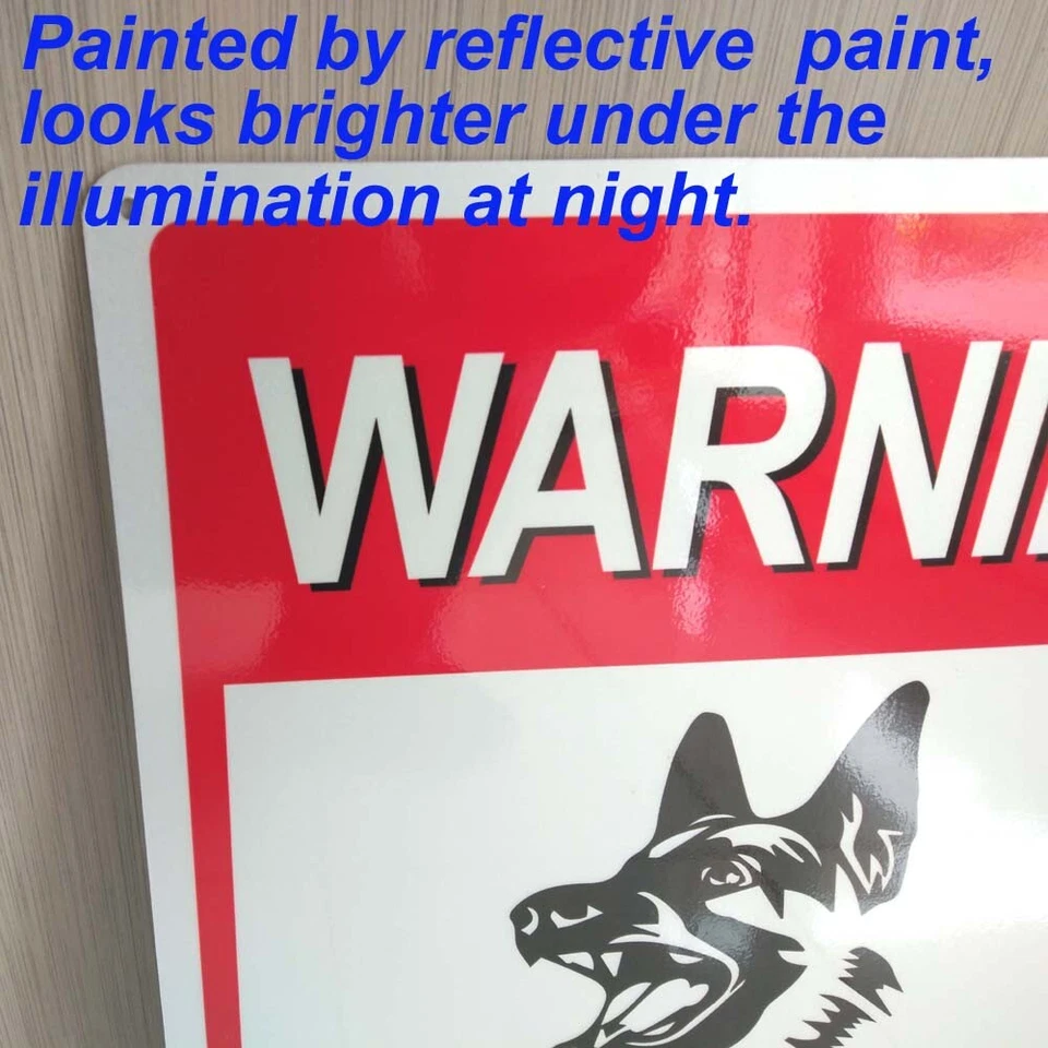 Metal Warning Sign Video Camera Beware of Dog Guard Signs Home 200x300 300x450mm - image 2 of 4