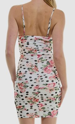 Bcx Juniors Mixed-Print Ruched Ru Pat H XS, Women's