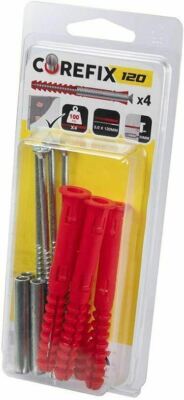 Corefix 120 Dot & Dab Wandbefestigungslösung 4er Pack - CFX004P