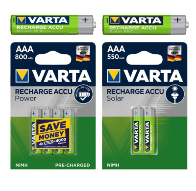 Lot De 4 Accus AAA Polarcell Premium RTU - 1050mAh Ni-MH, Prêts à L'Emploi, Pour Usage Intensif