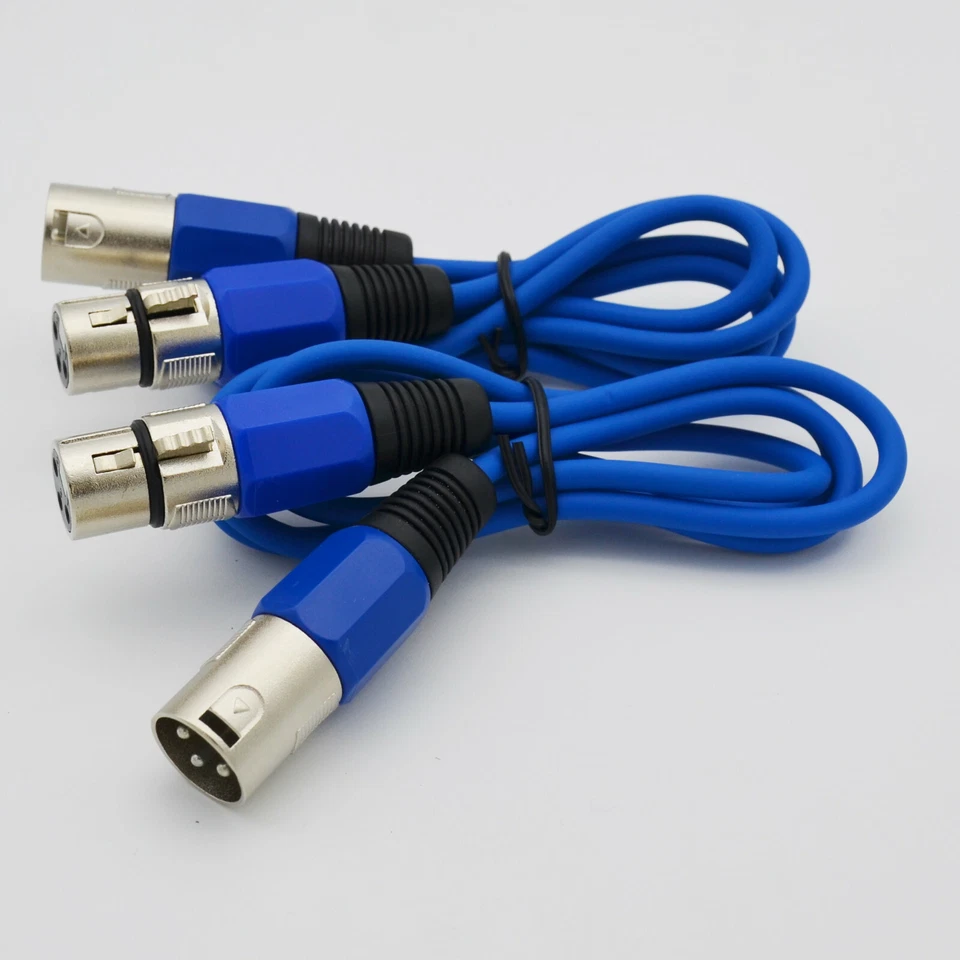 2,xlr cable mic cord 10 ft xlr connector 3 pin female to male microphone cables  - Image 2 of 4