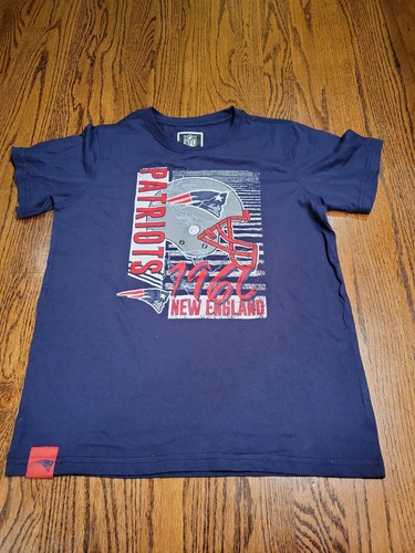 New England Patriots Shirt Kids Youth Size 14-16 T-Shirt NFL Team top navy boys - Picture 6 of 7