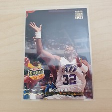 Karl Malone 1993-94 Topps Club Frequent Flyers NBA Basketball Insert Card #186