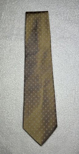 Brooks Brother Makers Neckwear Men’s Silk Tie Beige Triangular Geometric 3.5” in - Picture 4 of 15
