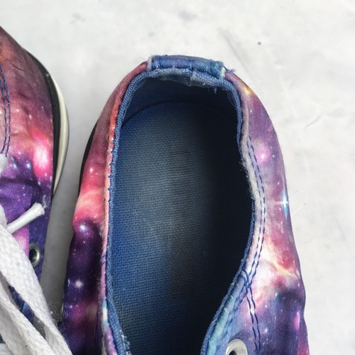 Converse Chuck Taylor Low Top All Star Sneakers Galaxy Pink Midnight Lake Satin - Picture 2 of 4