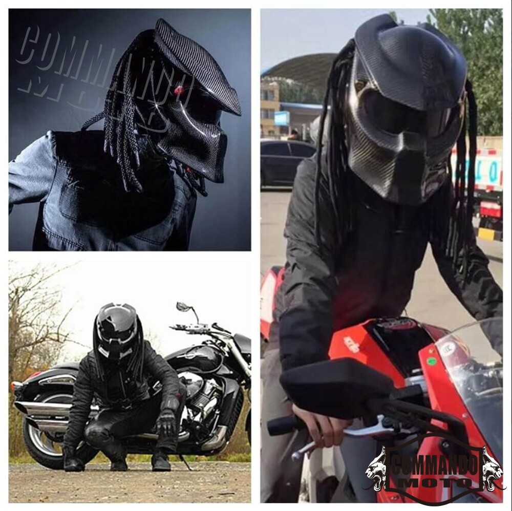 Full Face Predator Helmet Cheap Carbon Fiber Predator Motorcycle