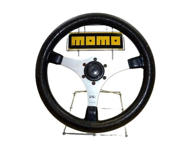 Sportlenkrad Momo Jackie Stewart Lederlenkrad Ø 340mm VW Käfer 1303 Golf 1 / 2