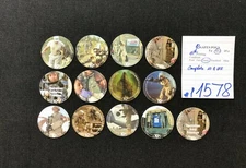 AAFES POGS, 10th Printing, 13 POGS, 10c COMPLETE set, #P1578, GOOD