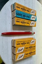 Scripto Lot Red and Blue Leads Wax and Pencil