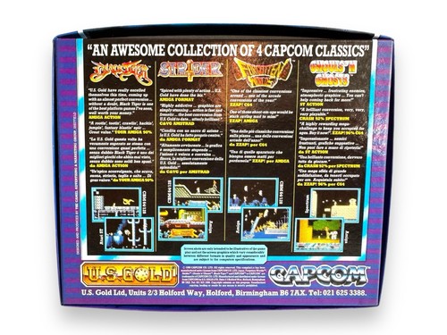 Capcom CLASSICS Platinum Spectrum 48/128k Cassette Tape Gioco Boxato Completo 1990 - Foto 7 di 24