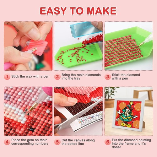 DIY 5D Diamond Painting Kit with Frame - Mickey - Picture 7 of 7