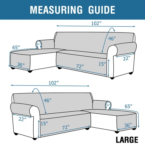 Eck Schlafsofa Bezug Wende Schnitt Chaiselongue Wasserdicht Schutz L Form - Bild 3 von 134