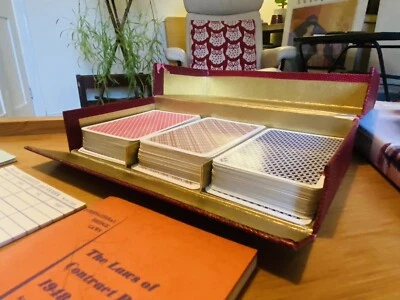 BRIDGE PLAYING CARDS BRIDGE GAME SET 1948 AMERICAN PEABODY - Image 1 of 4