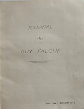 Book Typescript Journal Of Guy Falque Resistant August November 1944