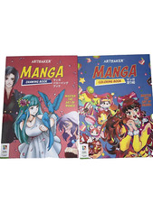Art Maker Manga Colouring  Drawing Books by Hinkler Paperback Books lot of 2