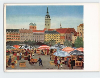 Postcard Viktualienmarkt By Petra Moll, Munich, Germany