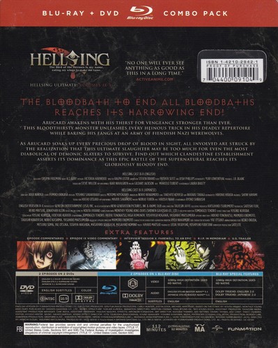 Hellsing Ultimate Volumes IX-X (Blu-ray Disc/DVD, 2014, 3-Disc Set) - Picture 2 of 6