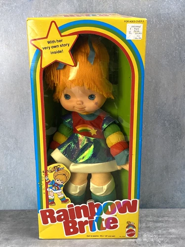 Vintage 1983 Original Rainbow Brite Doll Factory Sealed NRFB MIB 19" Bright Box