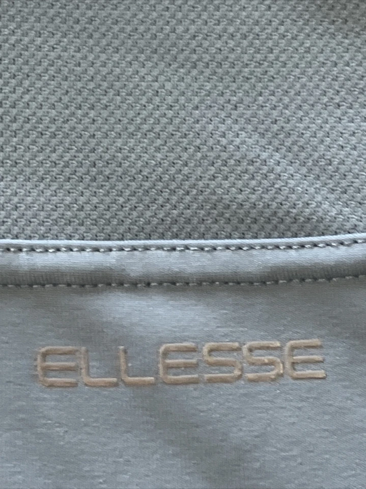 Top deportivo Ellesse para mujer talla 12 azul sin mangas 1/4 cremallera frontal logotipo Foto 4 de 4