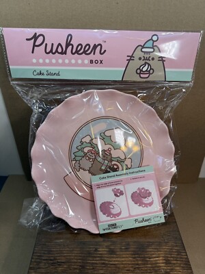 Pusheen Box Winter 2024 Cake Stand Pink Cat Cute