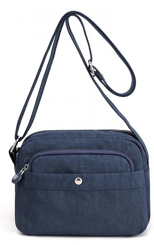 Crossbody Bags für Damen mittelgroß, mehrere Taschen Schultertasche blau wasserdicht - Bild 1 von 3