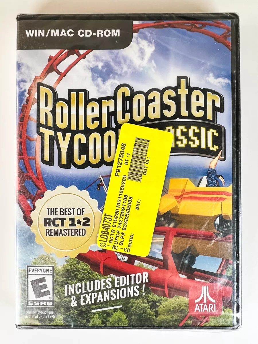 Roller Coaster Tycoon Classic PC/Mac Brand New Includes Editor and  Expansions