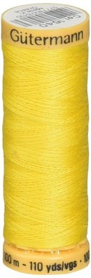 Gutermann Natural Cotton Thread 110 Yards-Canary Yellow