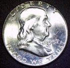 1957-P BU Uncirculated Franklin Silver Half Dollar HD16