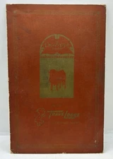 Vintage 1970’s Travel Lodge At Courthouse Square The Proud Bull Restaurant Menu