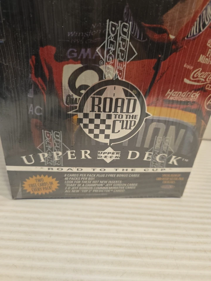 1996 Upper Deck Road to The Cup Factory Sealed NASCAR Racing Box 40 Pack Sealed - Image 2 of 4