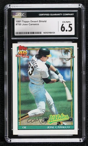 1991 Topps Operation Desert Shield Jose Canseco #700 CGC 6.5 Shield
