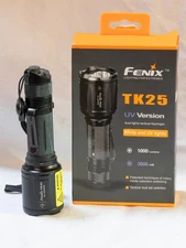 Fenix TK25UV High Power Visible and UV light LED Tactical Flashlight UV version