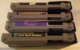 Nintendo NES 4-Game Lot. NARC.  CASTLEQUEST w/Map. T&C Surf. Disney Adventures.