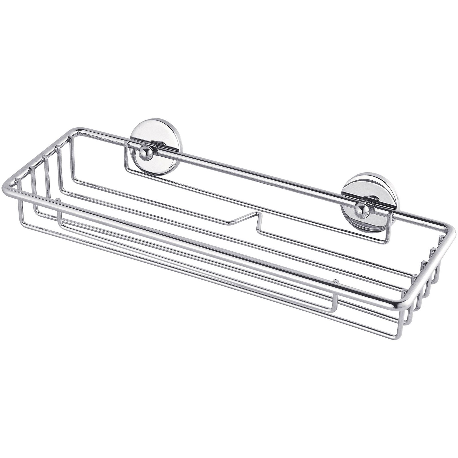 tesa BAATH Plus shower caddy Adhesive chrome 26cm