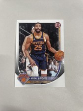 2025-2026 Bowman Basketball Mikal Bridges - New York Knicks - Base Card