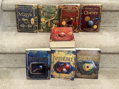 Angie Sage Book Lot of 8 - Septimus & Tod Hunter Moon - Paperback