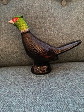 Vintage 1970's Pheasant Glass & Plastic Avon Perfume Bottle