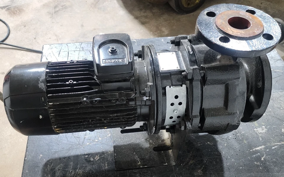 KSB 065-040-160 Etabloc Pump & Siemens 1AC3083B 1HP Motor 115GPM #2 [Z2S5] - Image 4 of 4