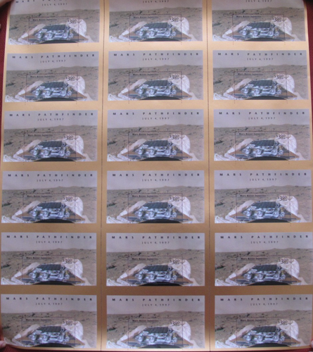 US $3 Stamp Mars Rover UNCUT Full Press Sheet MNH $54 Face Value