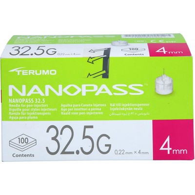 Terumo Nanopass 32,5 Pen Kanüle 0,22x4 mm 100St - PZN 4706748