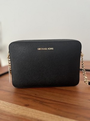 Michael Kors Jet Set Travel Umhängetasche Schwarz   Neu mit Etikett
