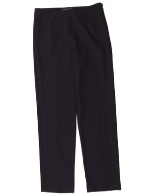 Marks & Spencer Damen Freizeithose UK 10 Small W30 L31 Marineblau CJ01