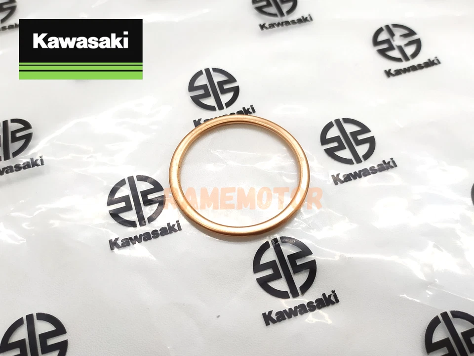 Junta de tubo de escape Kawasaki ZX-14R KX250 KLX230 KLX300 NOS 11061-0027 Foto 3 de 4
