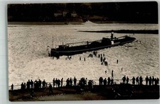 13574656 - 6532 Oberwesel Im Eis festgefahrenes Frachtschiff Winter Feb. 1933