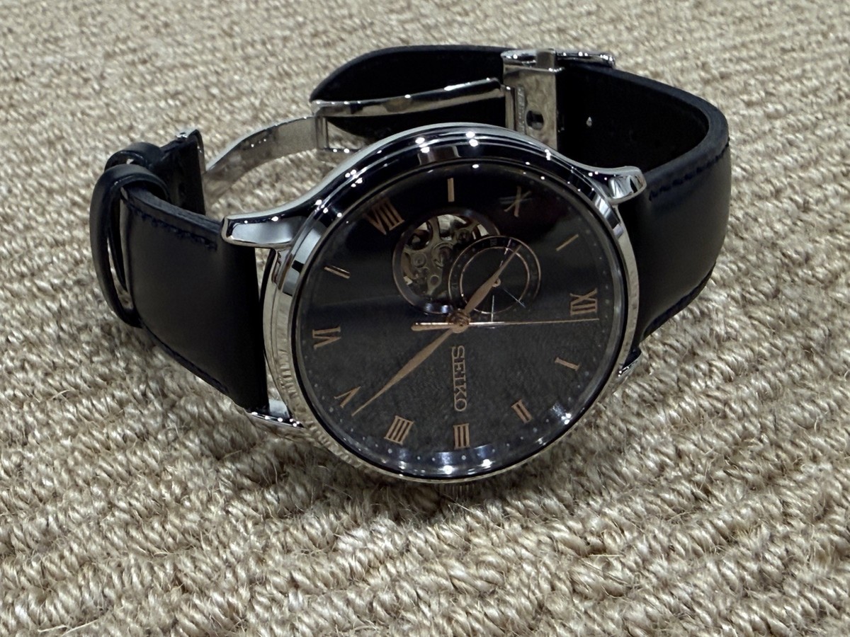 Seiko Presage SARY187 Japanese Zen Garden Automatic Navy Leather
