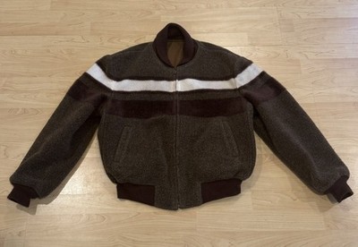 Vintage 1950s McGregor Reversible Wool Bomber Jacket   USA  Conmar Zipper M-L
