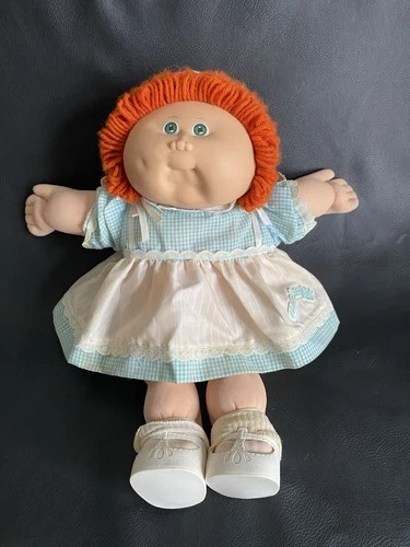 Cabbage Patch Girl Red Hair Green Eyes Dimple 1978/1982 Red Signature