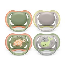 Philips Avent Ultra Soother - 4 x Light, Breathable Baby Soothers for Babie