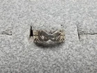 GRANDMA GRABE'S BEAUTIFUL VINTAGE 925 STERLING SILVER OPEN BACK 2G RING SIZE 3